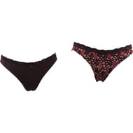 Lot de 2 slips FLEUR / PLUM 38/40