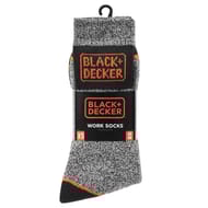 Lot de 5 paires de mi chaussettes de travail Black et Decker GRIS T47\49