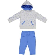 Ensemble 2 pièces garçon GRIS CHINE/ BLEU 36MOIS