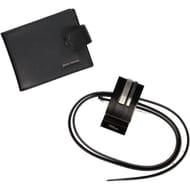Coffret portefeuille + ceinture boucle NOIR TU