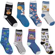 Lot de 8 paires de mi chaussettes garçon Pat Patrouille GRIS 27\30