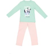 Pyjama long manches longues fille AQUA/ ROSE 8 ANS