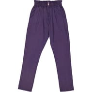 Pantalon toile mom femme NAVY T38