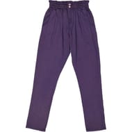 Pantalon toile mom femme NAVY T48