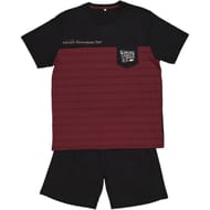Pyjama short homme BORDEAUX/ NOIR M