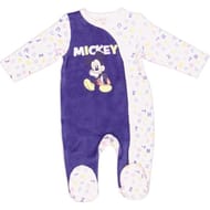 Dors bien velours licences BLEU/AOP MICKEY 24MOIS