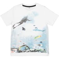 Tee shirt manches courtes garçon BLANC 6 ANS