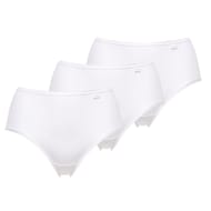 Lot de 3 slips midi coton bio Sans Complexe FMO BLANC T52