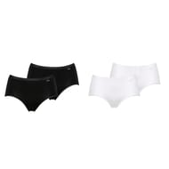 Lot de 2 slips midi coton bio ligne Classique Coton Sans Complexe EDG BLANC+BLANC 52/54