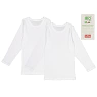 Lot de 2 tee-shirts manches longues BLANC 10\12 ANS