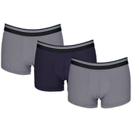 Lot de 3 boxers micro unis homme Influx 2300 GRIS/BLEU/GRIS T2