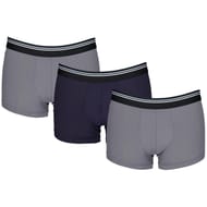 Lot de 3 boxers micro unis homme Influx 2300 GRIS/BLEU/GRIS T3