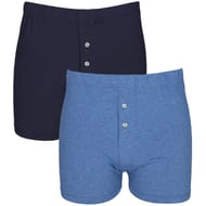 Lot de 2 caleçons unis homme Influx 2300 BLEU CHINE/MARINE T3
