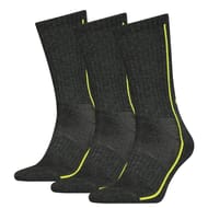Lot de 3 paires de mi chaussettes Head DARK GREY LIME 009 T43\46