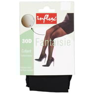 Collant fantaisie 30D motif pois en fil recyclé* influx NOIR POIS XL