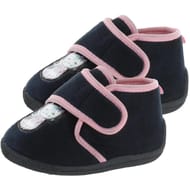 Bottillon velcro fille MARINE/ROSE CHAT 26