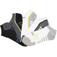 Lot de 5 paires de socquettes invisibles fantaisies BLANC/GRIS/NOIR T39\42
