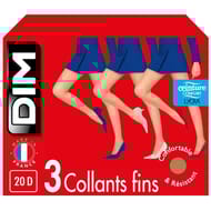 Lot de 3 paires de collants 20D trio mousse DIM PALMA T2