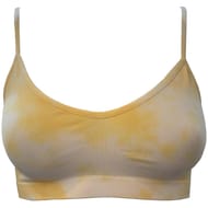 Brassière bretelles fines femme ligne Skinwear Le Bourget TIE AND DYE JAUNE T3-4