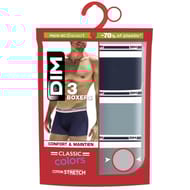 Lot de 3 boxers homme daily classic colors Dim ANP BLEU/BLEU/GRIS T3