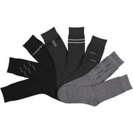 8 paires de mi chaussettes fantaisies homme NOIR/GRIS T39\42
