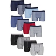 Lot de 4 boxers unis et fantaisies homme Influx basic LOT NOIR/GRIS/ROUGE T6