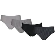 Lot de 4 slips taille basse fantaisie homme Influx Basic GRI R/NR/GRIS/NR T6