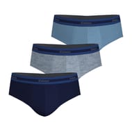 Lot de 3 slips coton bio Sélection homme Eminence 2410 MARINE/BLEU CHINE/CIEL T3