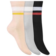 3 paires de mi chaussettes Ecodim style sport femme AWM SAUMON/GRIS SOURIS/NOIR T39\42