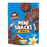 Carrefour sensation mini snacks vanille x10 - 125g
