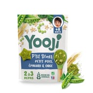 Yooji p'tit diner petit pois épinard & orge +8 mois 300g bio