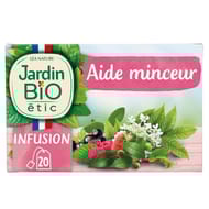 Jardin bio étic infusion aide minceur reine des prés frêne myrtillier 30g