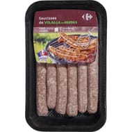 Carrefour 6 saucisses de volaille aux herbes 300g