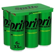 Sprite sans sucre 6x33cl