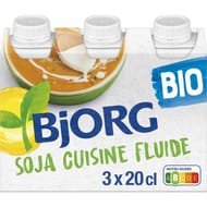 Bjorg soja cuisine bio 3x200ml