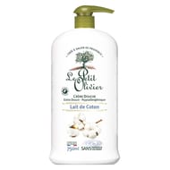 Le petit olivier crème douche extra douce lait coton 750ml