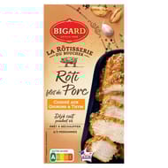 Rôti filet de porc cuisiné aux oignon et thym 400g Bigard