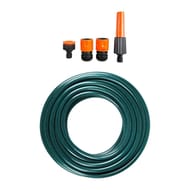 Batterie d'arrosage tuyau 15mx12,5mm+raccords+lance