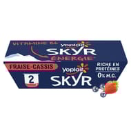 Yoplait spécialité laitiere 0% skyr énergie fruits rouges 2X140G