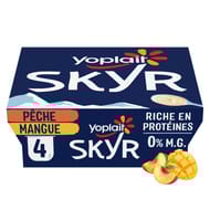 Skyr 0% pêche mangue 4x100g