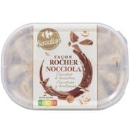 Carrefour sensation glace façon rocher nocciola bac 472g