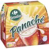 Carrefour sensation panaché saveur grenadine 6x25cl