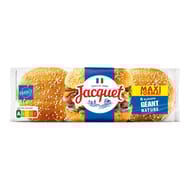 Jacquet pain burger géant nature x6 495g