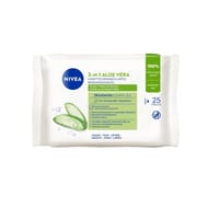 Nivea visage lingettes démaquillantes aloe vera bio 100% fibres végétales x25