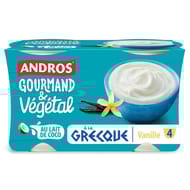 Andros grec végétal vanille 4x115g