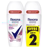 Rexona advanced protection 72h déodorant bille 2x50ml