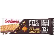 Gerlinéa barre fit et protéin caramel amande sans sucres ajoutés 45g