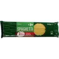 Carrefour pâtes spaghetti cuisson rapide 500g
