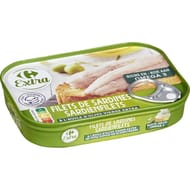 Carrefour extra filets de sardines huile d'olive vierge 70g