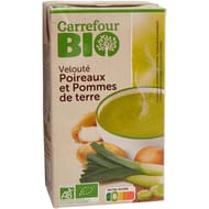 Carrefour bio velouté poireaux pommes de terre bio 1l